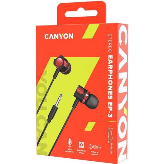 Слушалки с микрофон CANYON CNE-CEP3RСлушалки за компютър