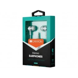 CANYON CNE-CEPM01W EPM-01 стерео слушалки с микрофон, бели