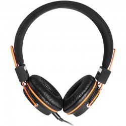 CANYON CNE-CHP2 căști negre cu microfon, pliabile, 3.5 mm