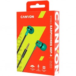 CANYON CNS-CEP4G зелени слушалки с микрофон