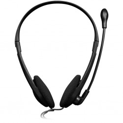 CANYON CNS-CHS01BO – căști stereo cu fir și microfon, negru-portocaliu