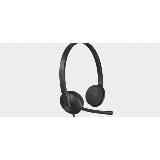 Слушалки с микрофон Logitech H340 USBСлушалки за компютър