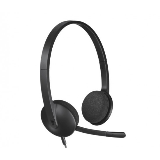 Слушалки с микрофон Logitech H340 USBСлушалки за компютър