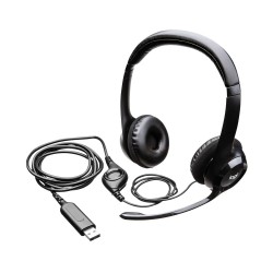 Logitech H390 USB слушалки с микрофон, черни