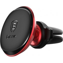 Baseus Magnetic Air Vent SUGX-A09 – магнитна поставка за кола за вентилационна решетка, въртене на 360°, червена