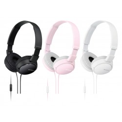 SONY MDR-ZX110AP слушалки с микрофон, жични, затворен тип, черни