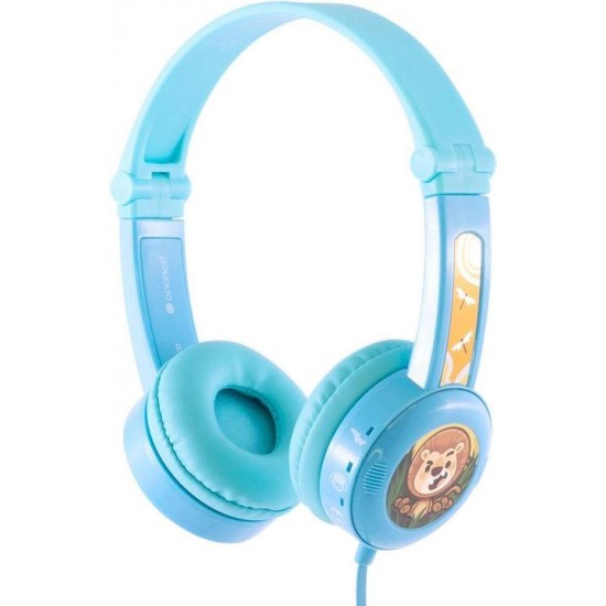 Детски слушалки BuddyPhones TRAVEL, 3.5 мм жак, синиСлушалки за компютър