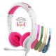 Детски слушалки с микрофон BuddyPhones SCHOOL+ – 3.5 мм жак, розовиСлушалки за компютър
