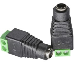 PWCCTVF – Conector de alimentare pentru camere de supraveghere, DC mamă 5,5 x 2,1 mm