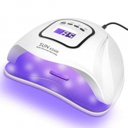 Професионална лампа за маникюр и педикюр BeSmart X5 Max, Бяла, UV/LED, 150W